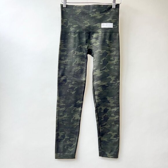 ❤️ Spanx green camo Look at ne now leggings, Size XL/TG B70 - Picture 2 of 7